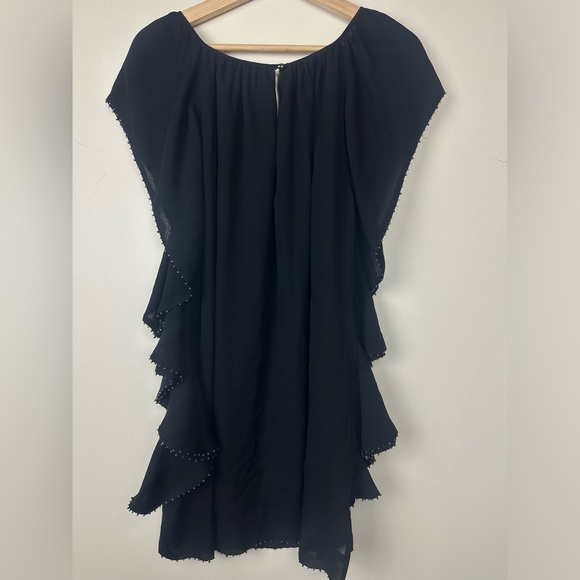 BEBE Y2K Vintage black beaded mini dress size Small - Picture 5 of 5